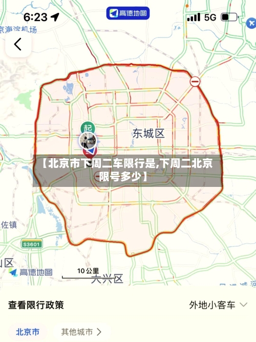 【北京市下周二车限行是,下周二北京限号多少】